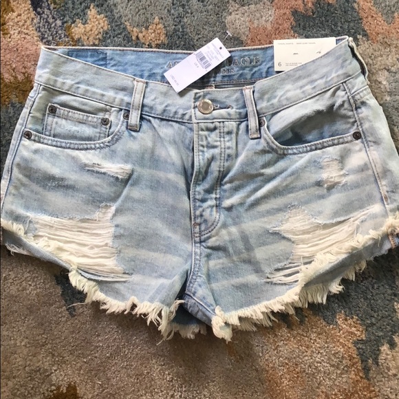 American Eagle Jean shorts size 6 - Picture 1 of 5